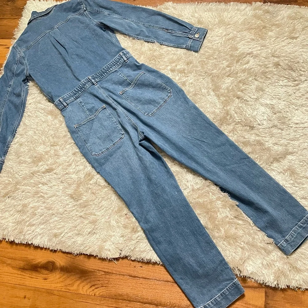 J. Crew Denim collared utility jumpsuit